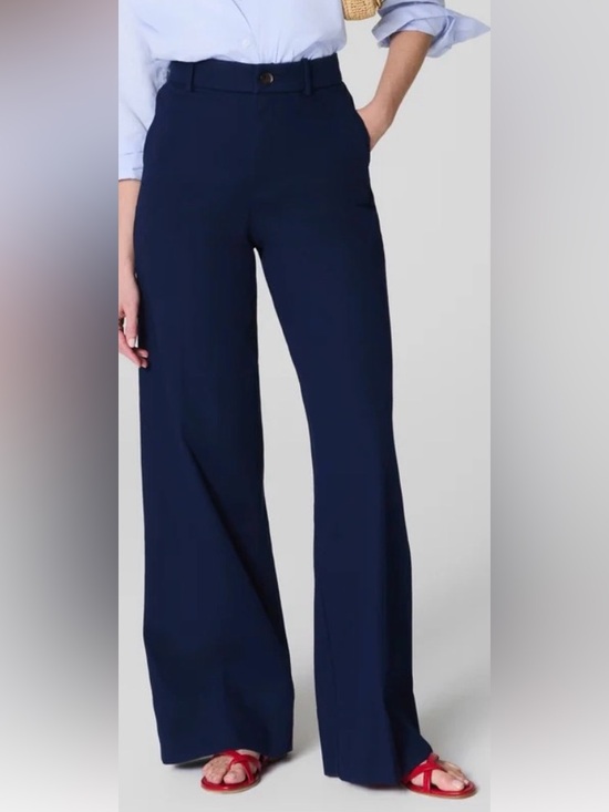 SPANX Pants - SPANX Navy super Twill Wide-Leg pant